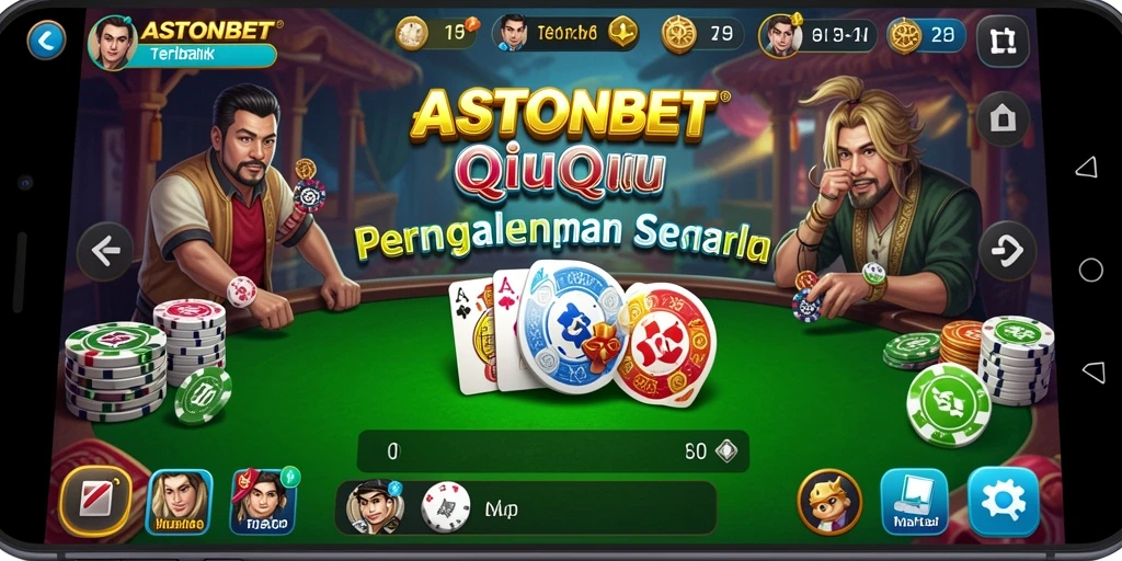 Tangkapan layar dari gameplay QiuQiu di ASTONBET.