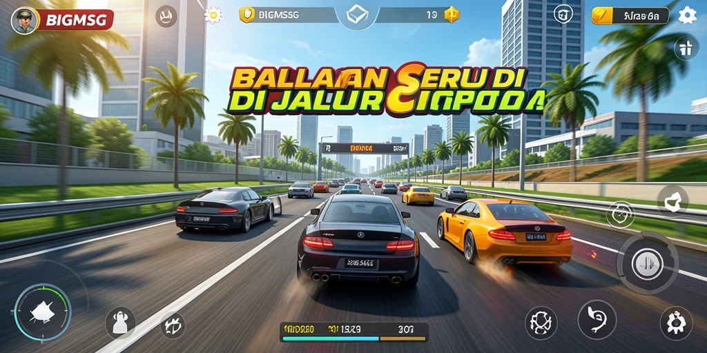 Tampilan utama gameplay BIGMSG yang menegangkan dan seru.