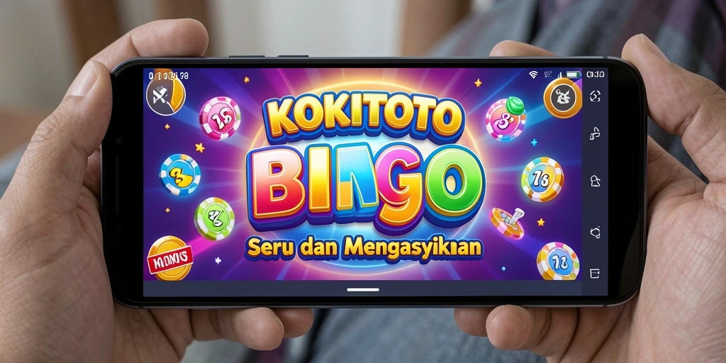 Tampilan gameplay seru di KOKITOTO dengan bingo interaktif.