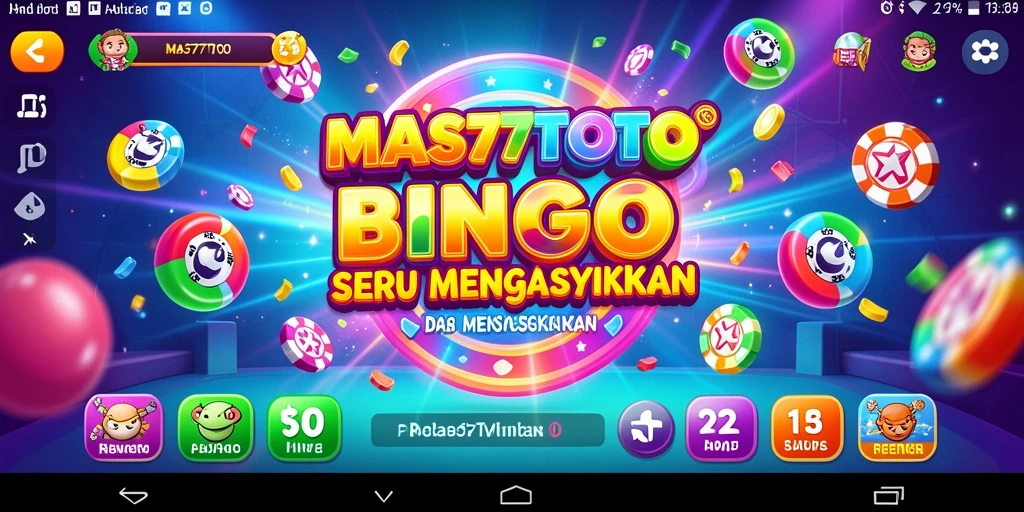 Tampilan menarik dari gameplay Bingo di MAS77TOTO.