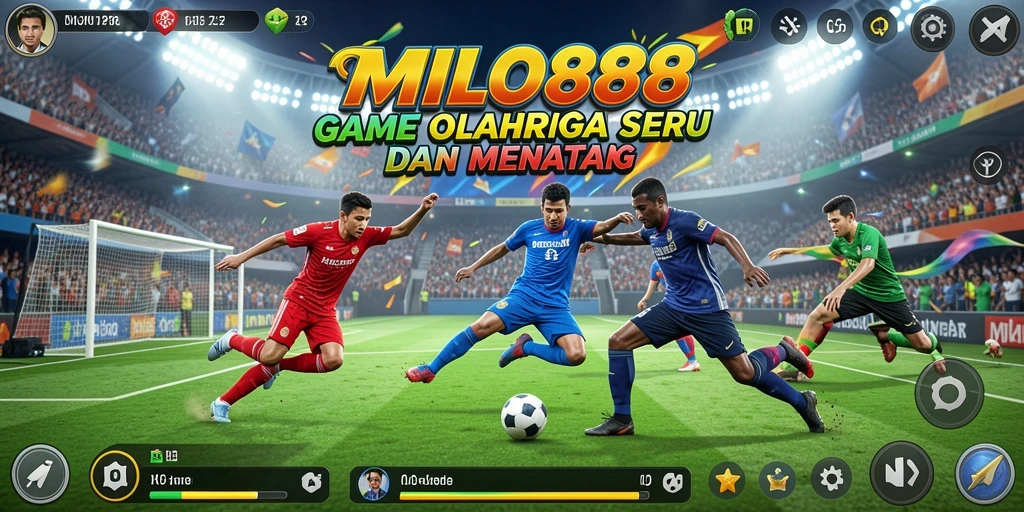 Tampilan dinamis gameplay olahraga di MILO88 yang penuh aksi.