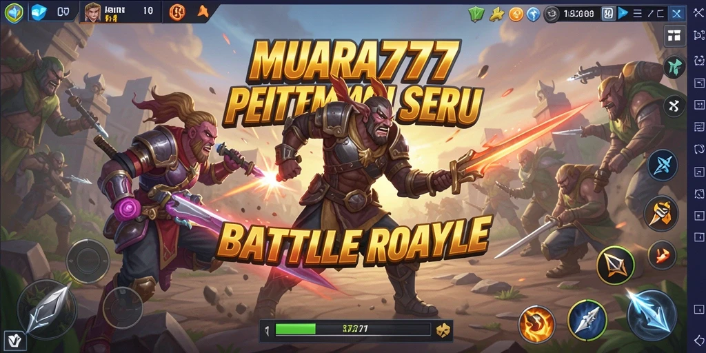Gameplay seru dengan pertempuran Battle Royale di MUARA777.