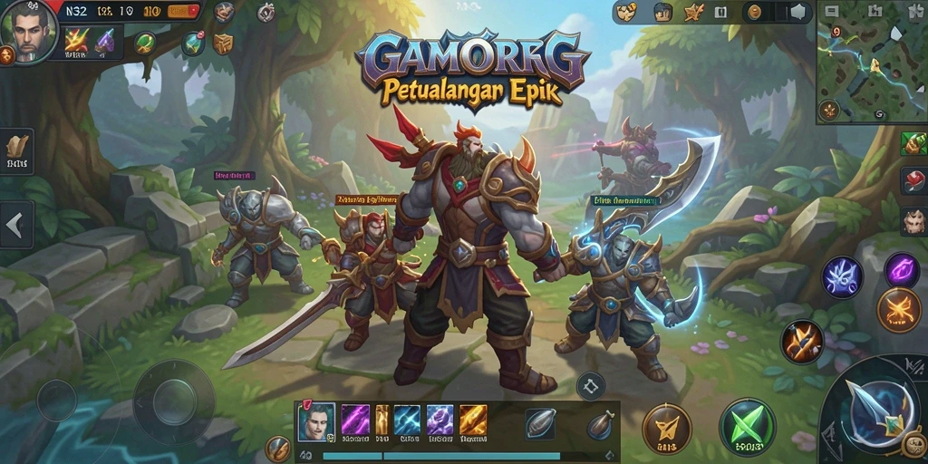 Screenshot gameplay N32 yang menampilkan petualangan menegangkan.