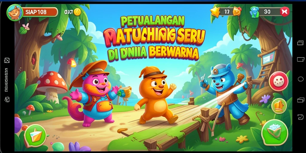 Tampilan gameplay menawan dari SIAP108 dengan elemen Match-3.