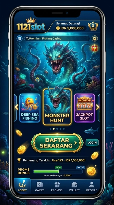 Fitur daftar permainan terbaru di aplikasi 1121slot.